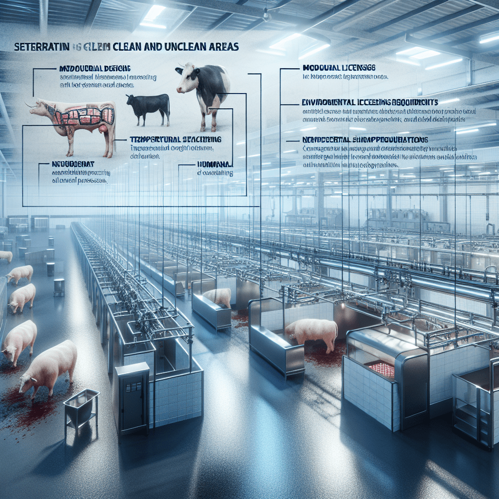 Separacao de Areas Sujas e Limpas em Abatedouros Importancia e Metodos